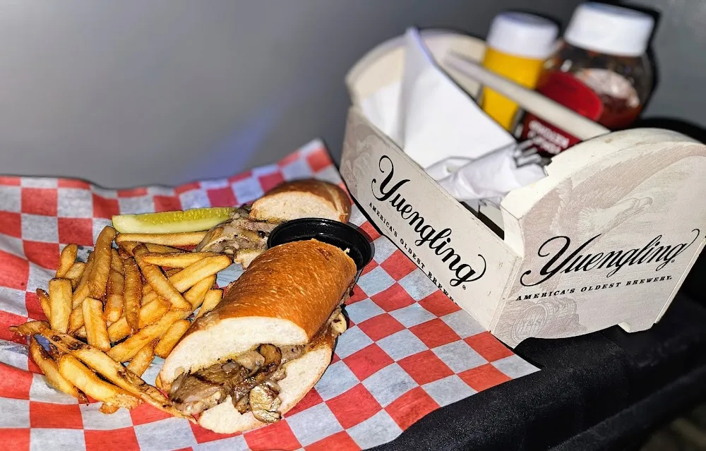 French Dip Steak Sub and Fries with Au Jus